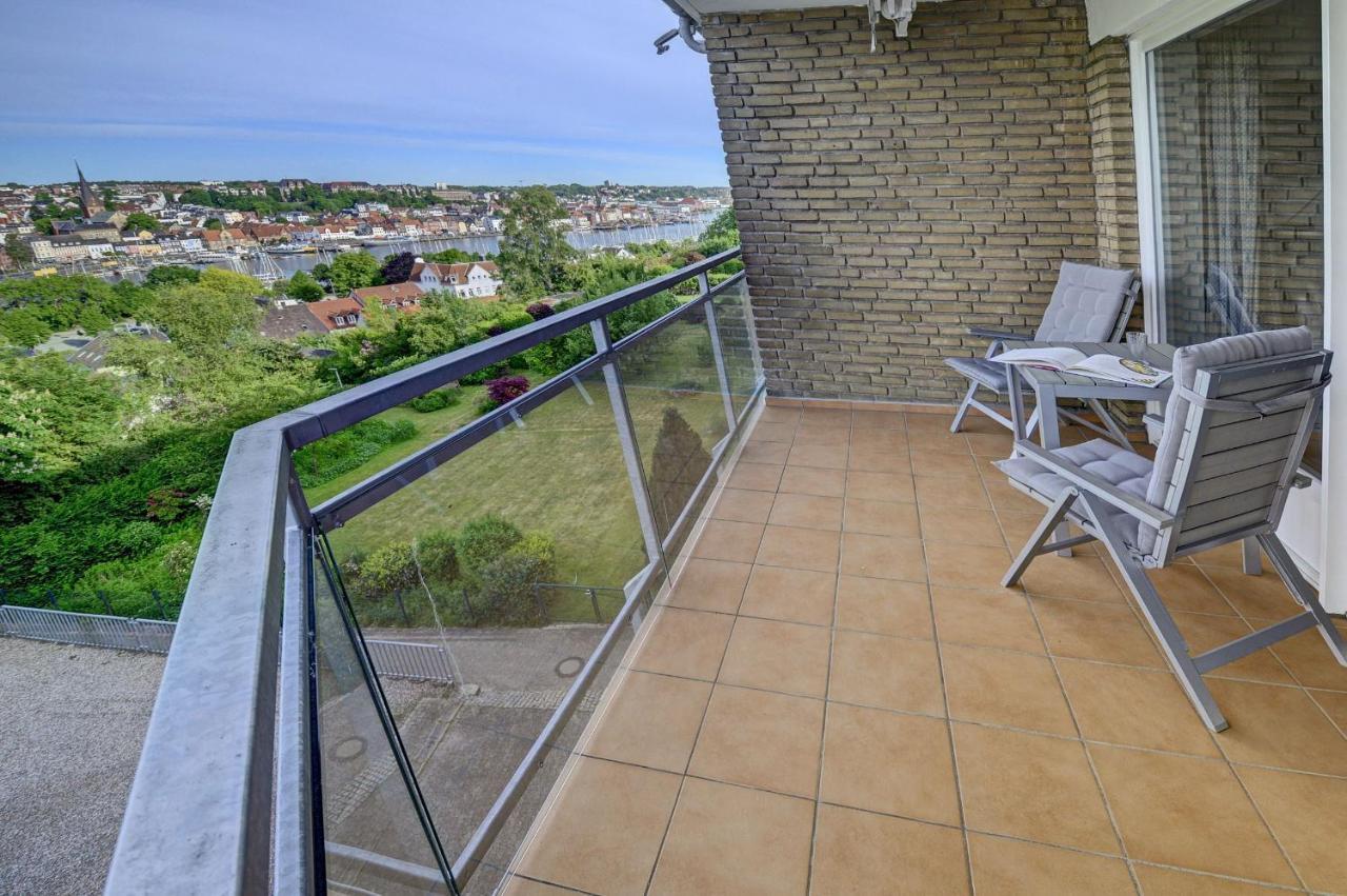 Fewo1846 - Bellevue - Sonnige 2-Zimmer-Wohnung Mit Balkon Und Hafenblick Flensburgo Esterno foto